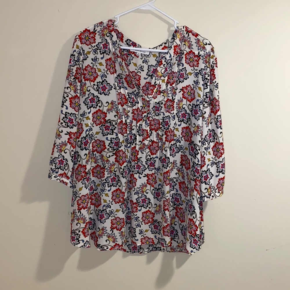 Rose & Olive blouse Size 1X